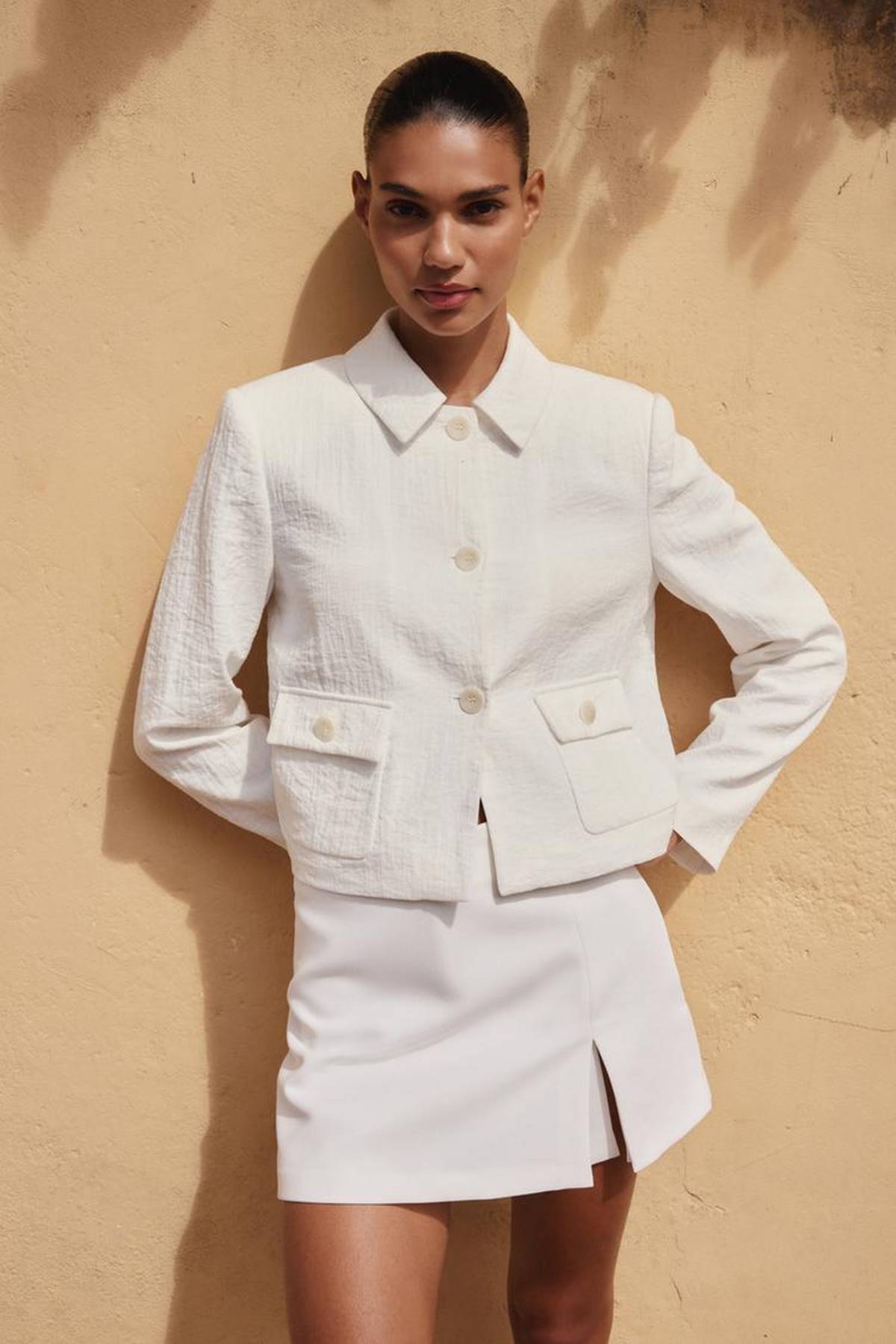 σακάκι λευκό zara