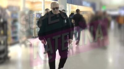 Ο Μάρκος Σεφερλής στο αεροδρόμιο