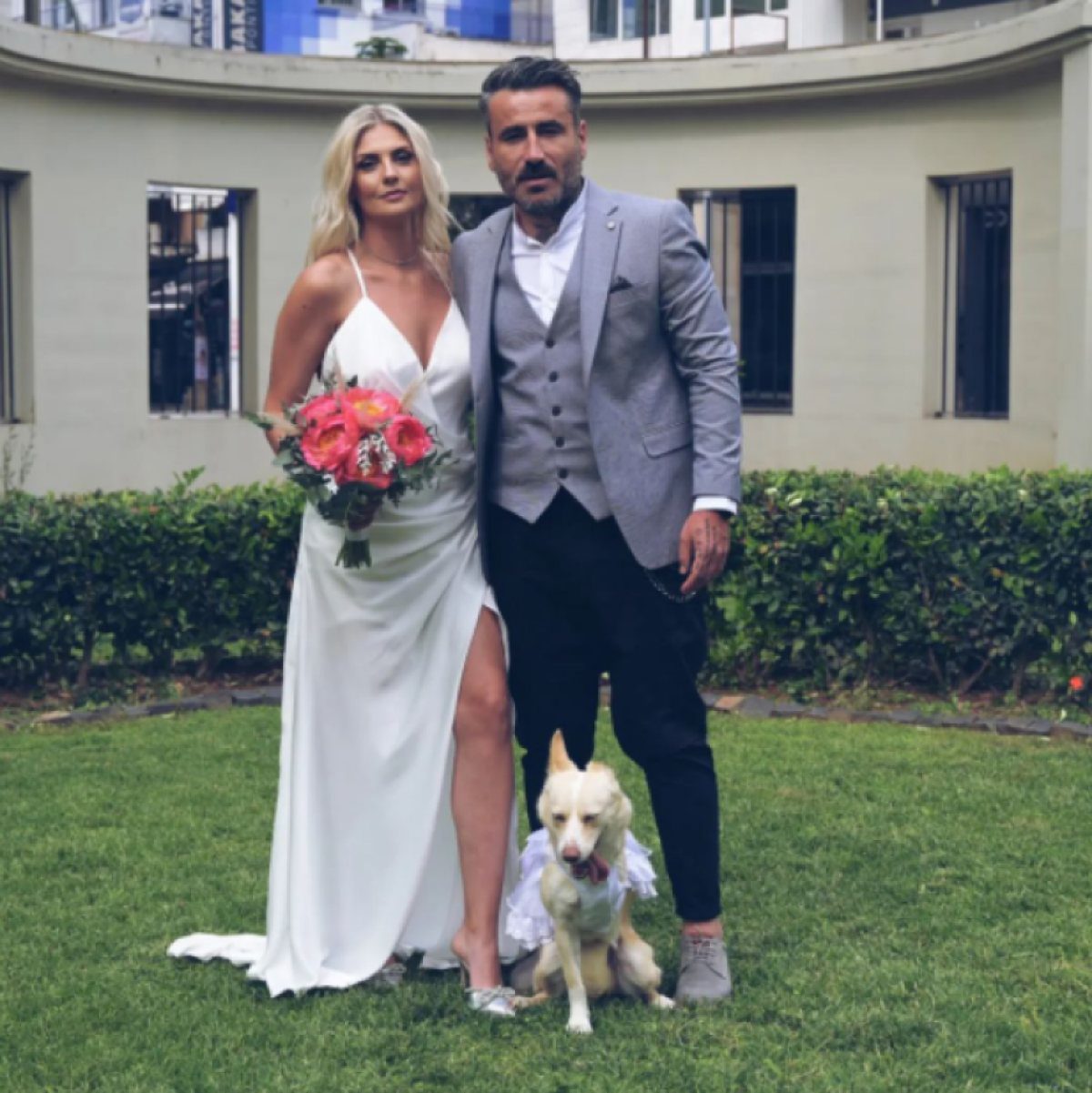 Ο Γιώργος Μαυρίδης στον γάμο του