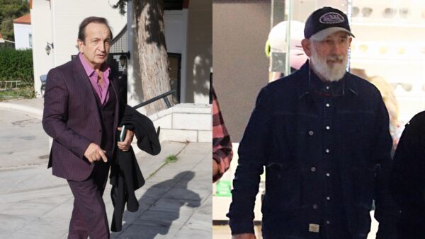 Ο Σπύρος Μπιμπίλας και ο Πέτρος Φιλιππίδης