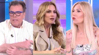 Ο Δημήτρης Παπανώτας, η Ντορέττα Παπαδημητρίου και η Τίνα Μεσσσαροπούλου