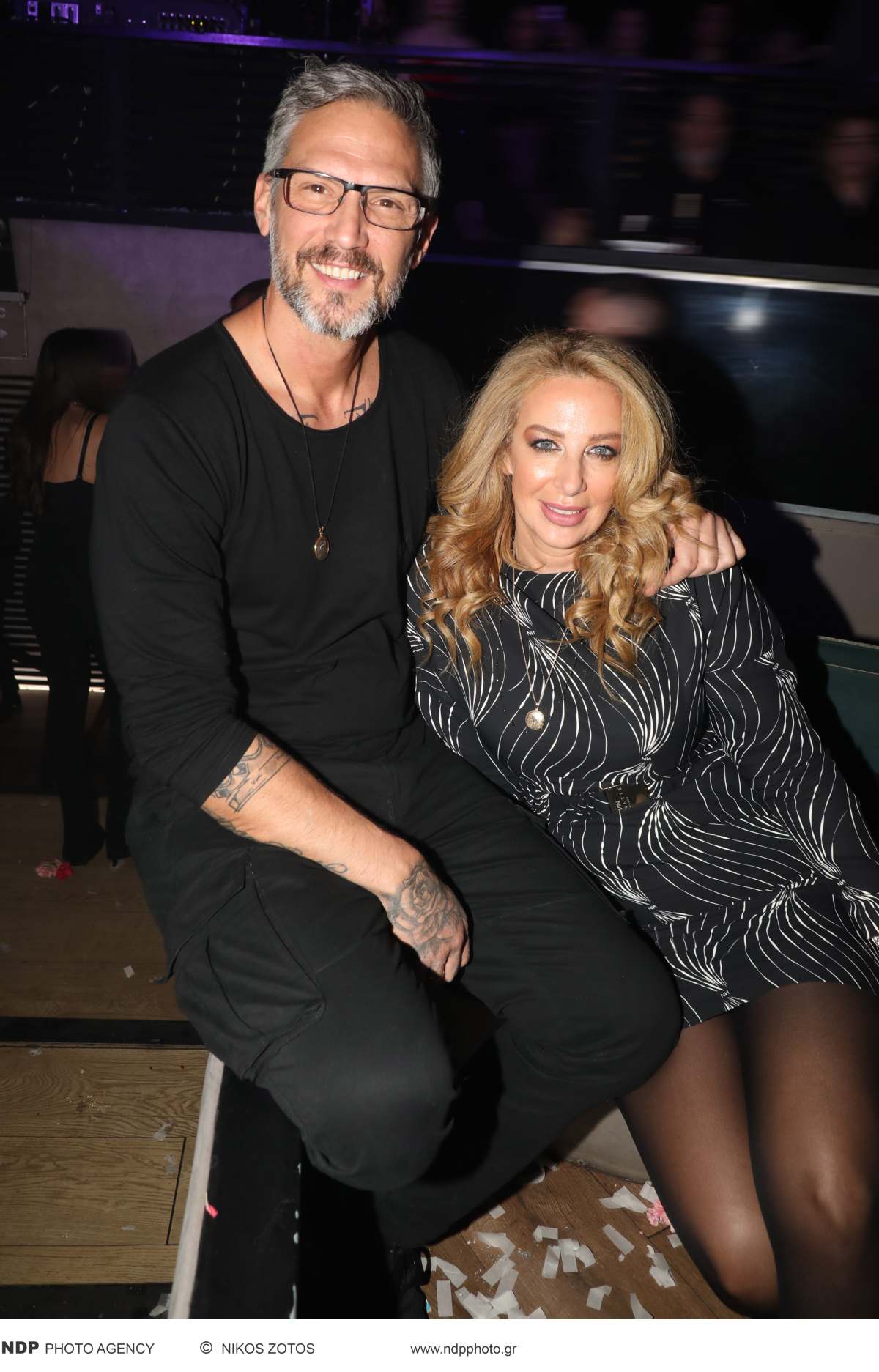 Ο Αλέξανδρος Παρθένης και η Βιβή Κωστοπούλου σε βραδινή έξοδο