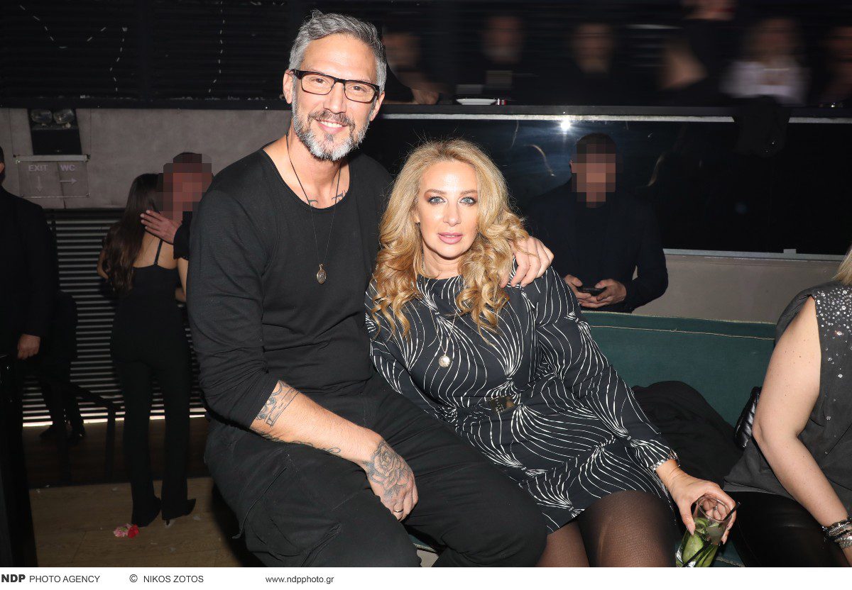 Ο Αλέξανδρος Παρθένης και η Βιβή Κωστοπούλου σε βραδινή έξοδο