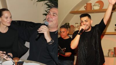 Ο Αντώνης Ρέμος και η Υβόννη Μπόσνιακ διασκέδασαν στον Χρήστο Σαντικάι