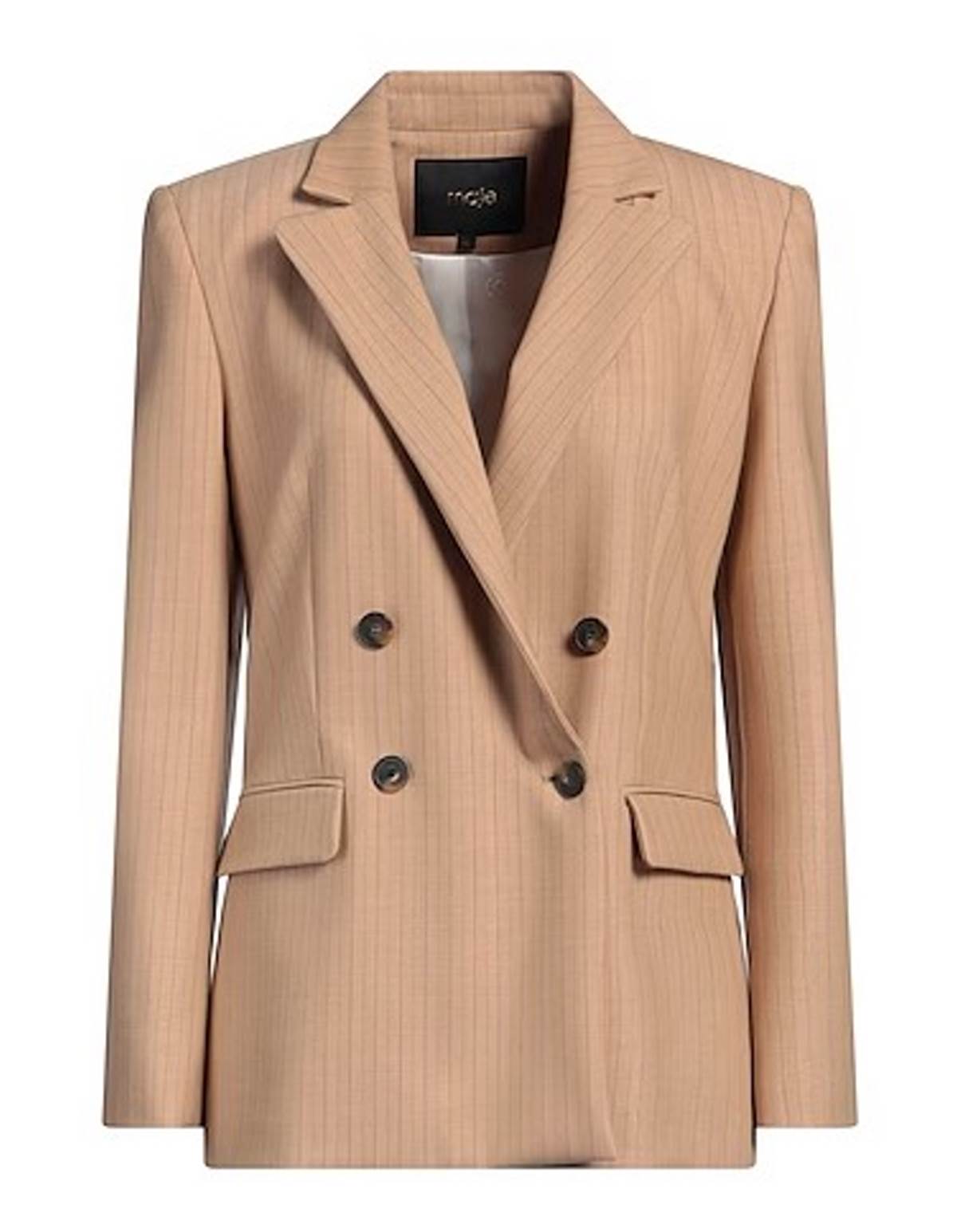 Σακάκι ριγέ καμηλό