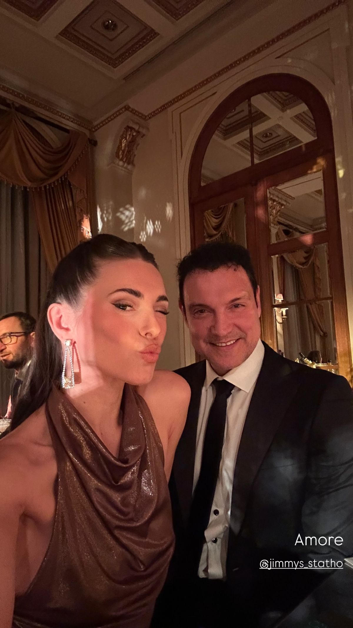 Η Ιωάννα Σιαμπάνη και ο Τζίμης Σταθοκωστόπουλος σε γάμο