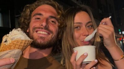 Ο Στέφανος Τσιτσιπάς και η Πάουλα Μπαντόσα