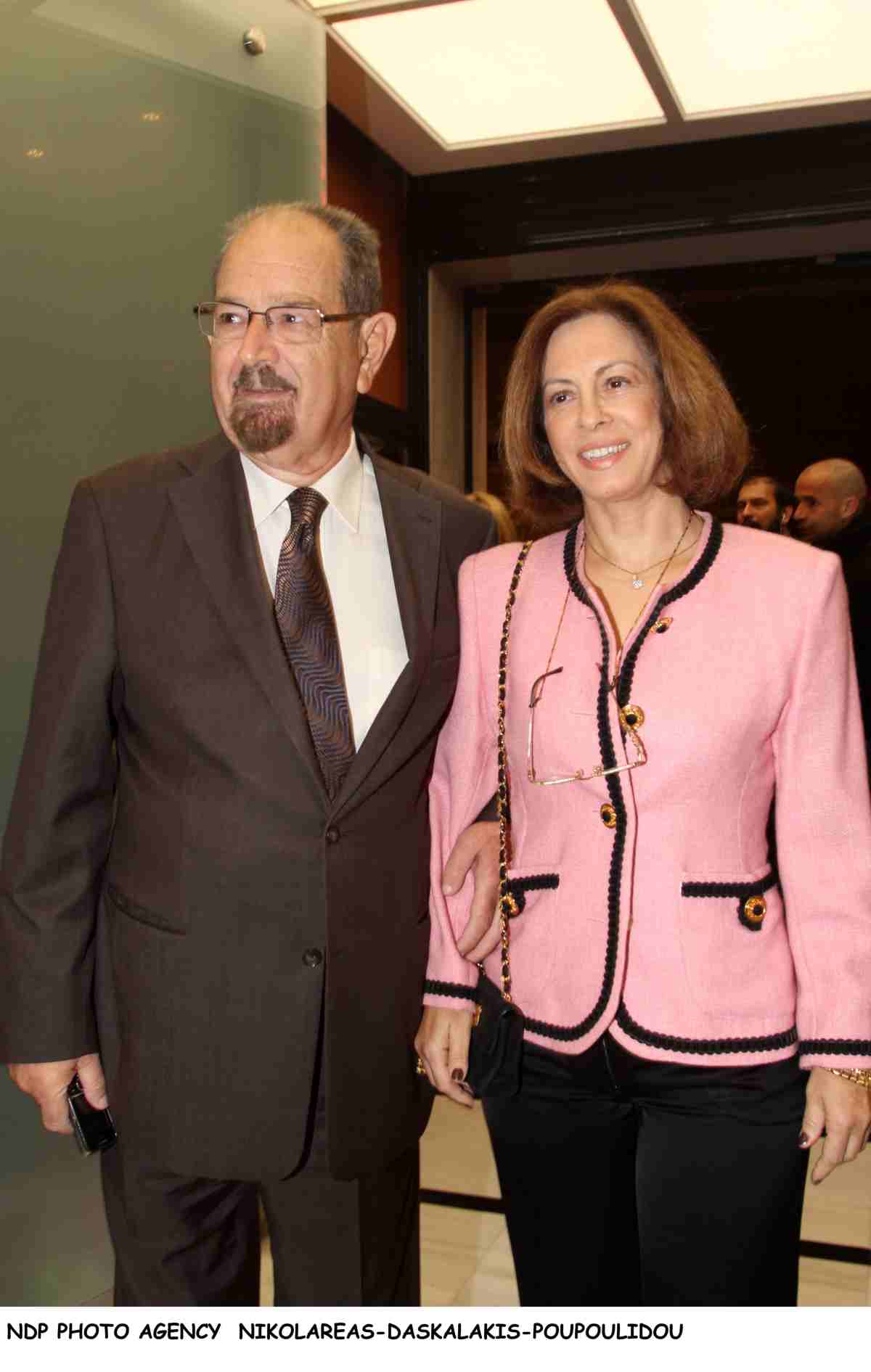 Ο Τάκης Βουγιουκλάκης και η Έφη Πίκουλα το 2014