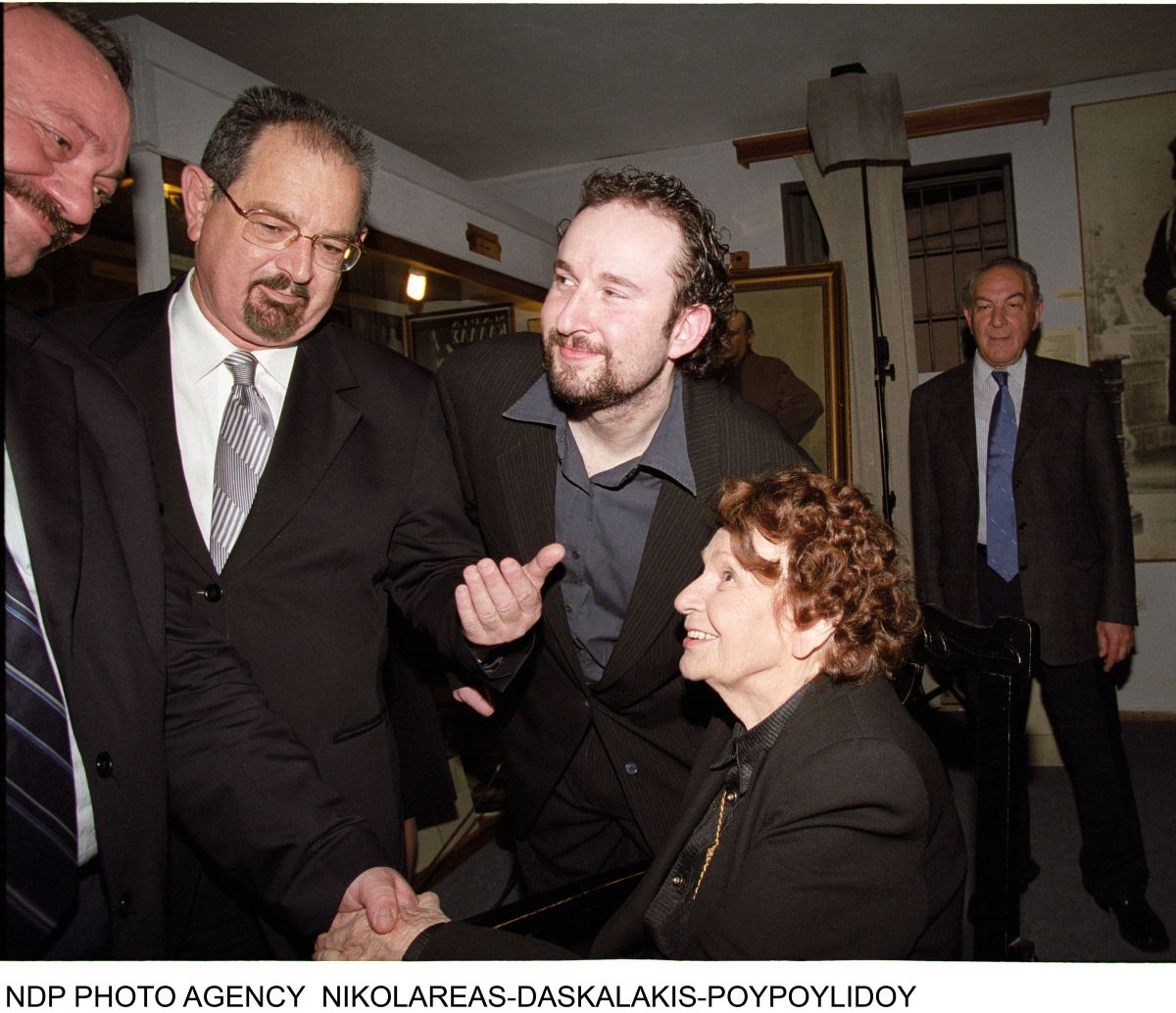 Ο Γιάννης Παπαμιχαήλ και ο Τάκης Βουγιουκλάκης το 2006