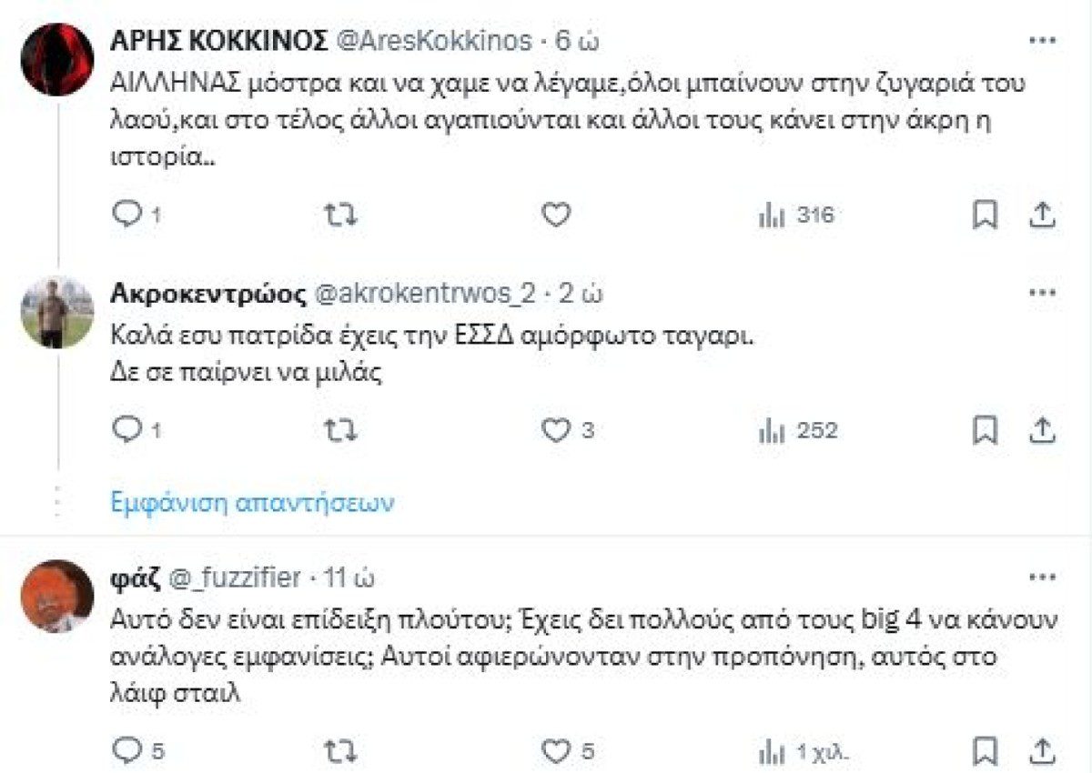 Τα σχόλια στο twitter/X για τον Στέφανο Τσιτσιπά