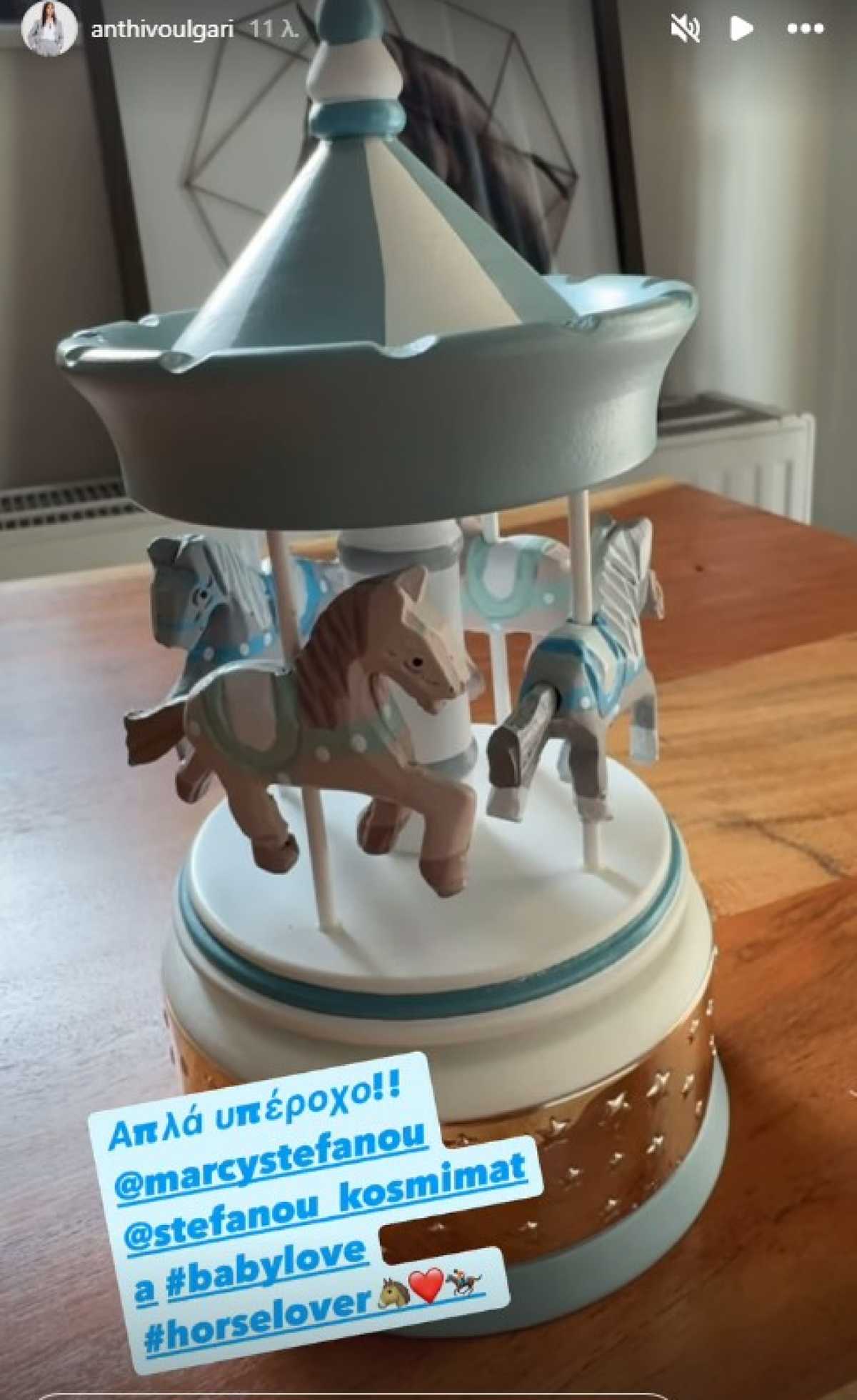 Το δώρο που έλαβε η Ανθή Βούλγαρη για τον γιο της