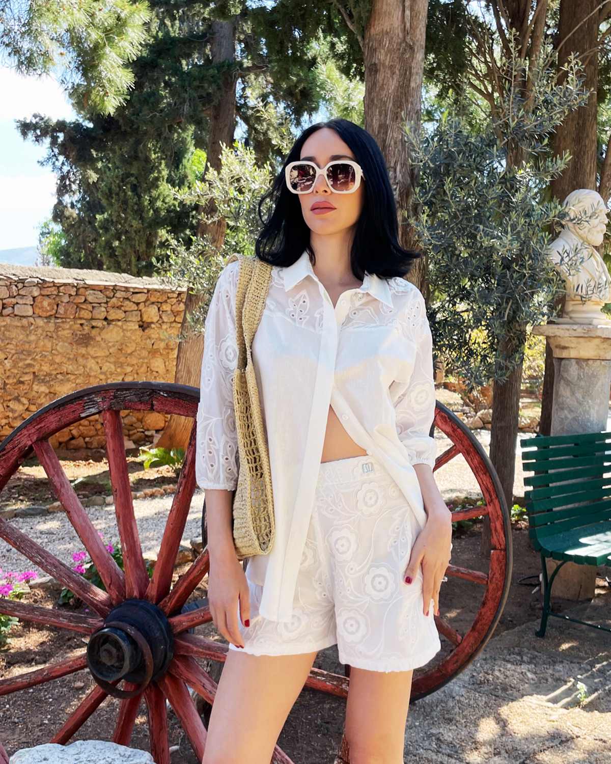 λευκό σύνολο ezzea