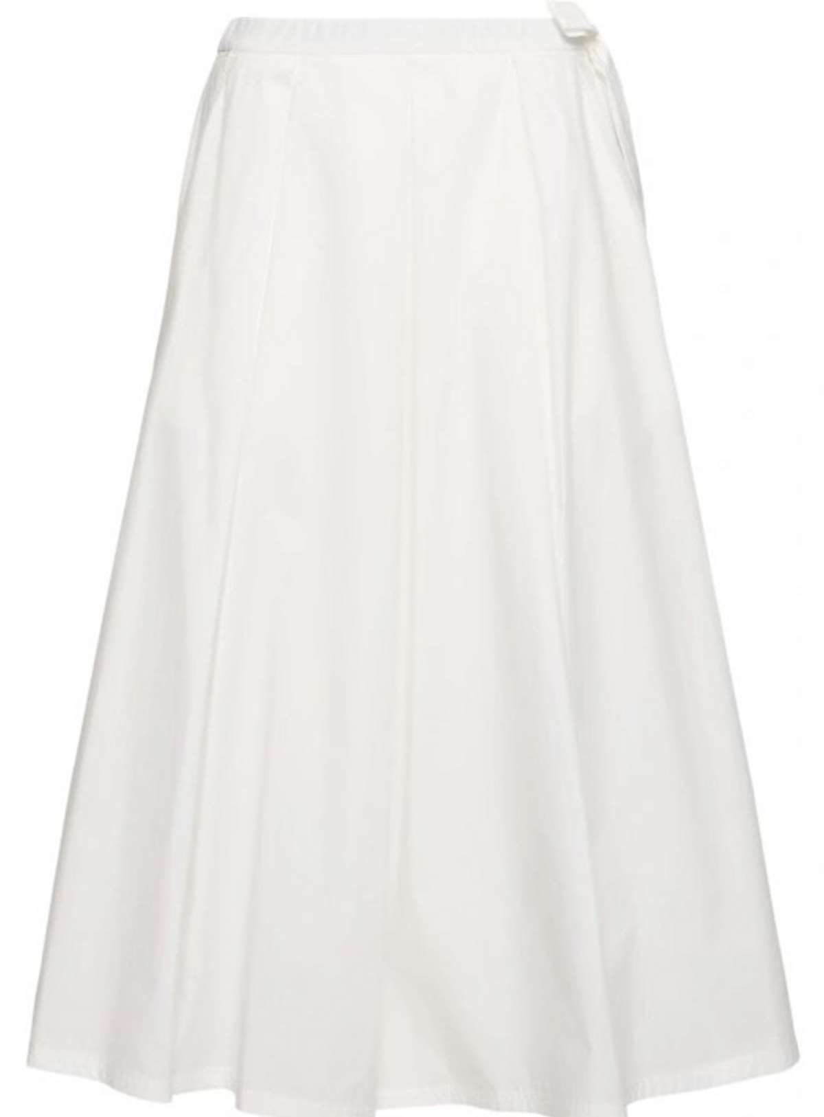 λευκή μάξι φαρδιά φούστα