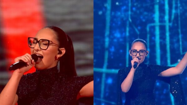 Η Klavdia στη σκηνή της Eurovision