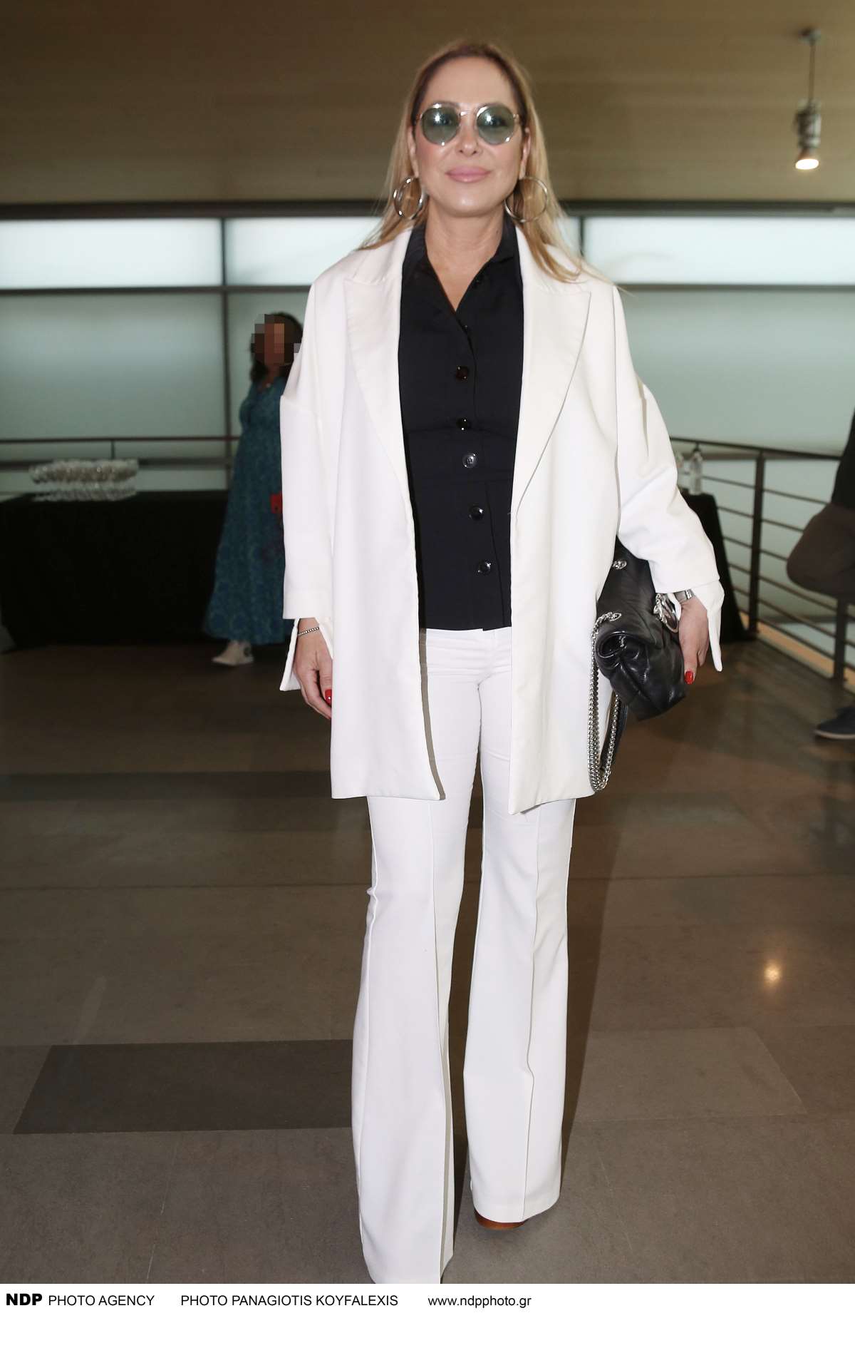 Η Μελίνα Ασλανίδου σε έξοδό της