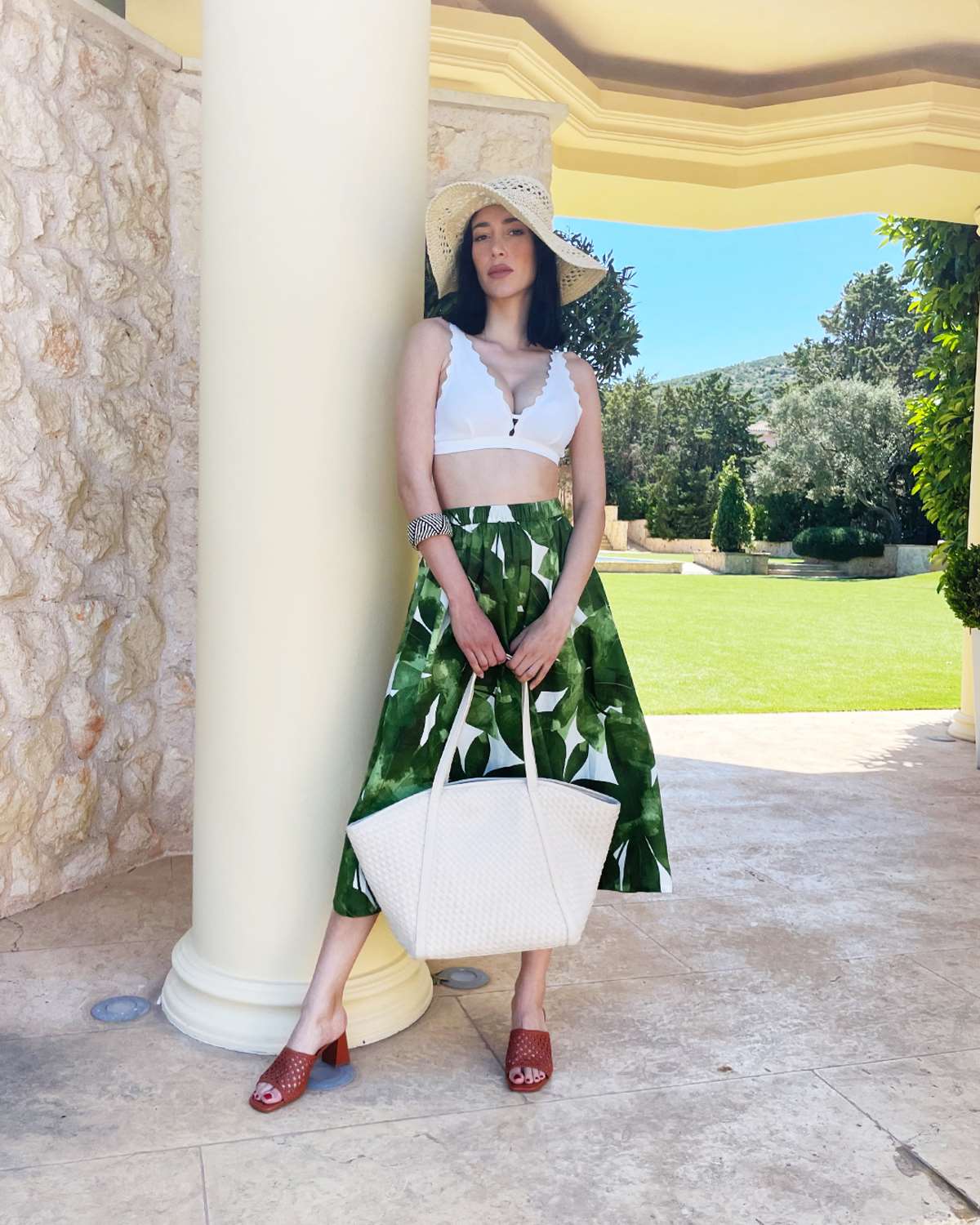 φλοράλ φούστα Marks & Spencer