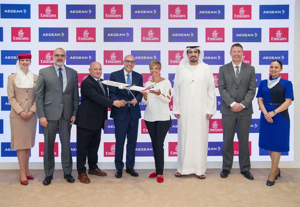 συνεργασία aegean emirates