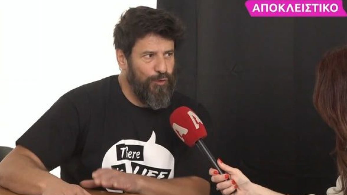 Ο Αλέξης Γεωργούλης στην κάμερα του Super Κατερίνα