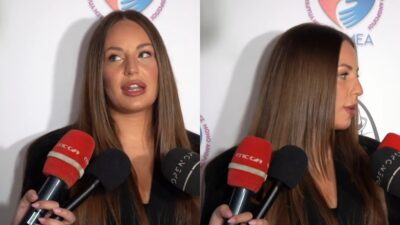 Η Ανδρομάχη σε δηλώσεις της στις κάμερες