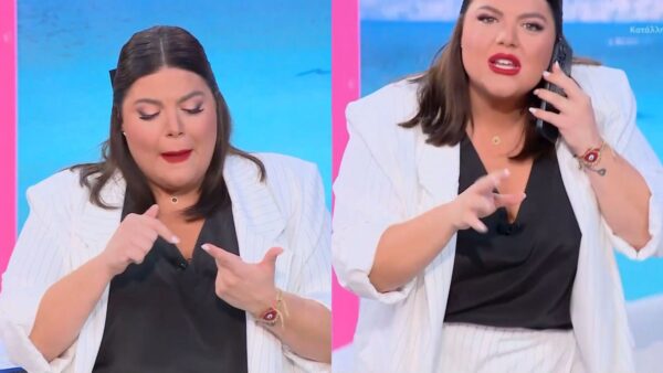 Η Μπάρκα στο πλατό του Mega