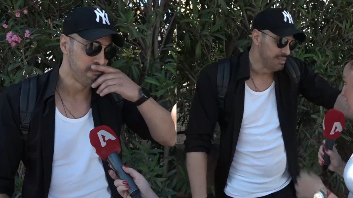 Ο Γιώργος Παράσχος στην κάμερα του Super Κατερίνα