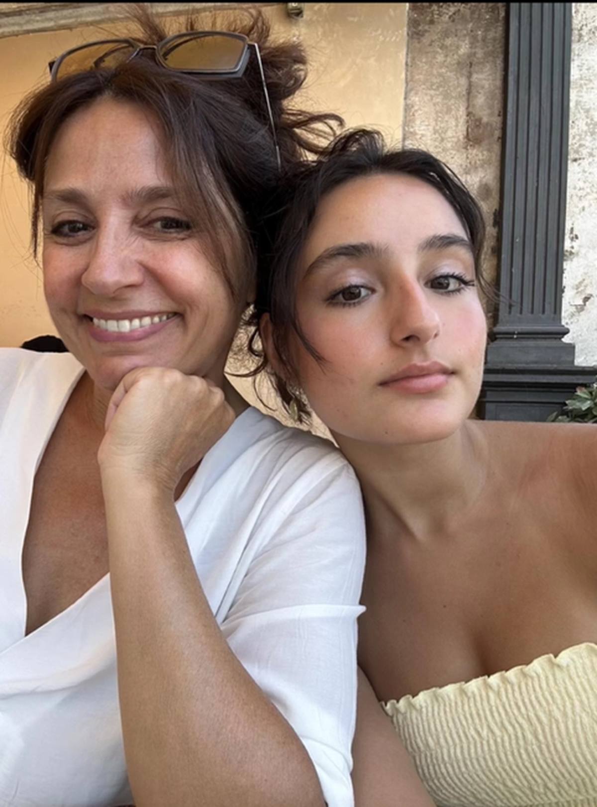 Η Βάσω Γουλιελμάκη με την κόρη της