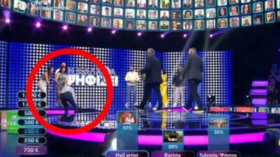 Η Ελλάδα ψηφίζει: Ατύχημα για παίκτρια στο πλατό - «Πάγωσαν» Κούτρας και Ντσούνος