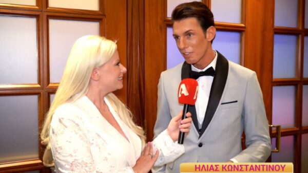 Ο Ηλίας Κωνσταντίνου στην κάμερα του Happy Day