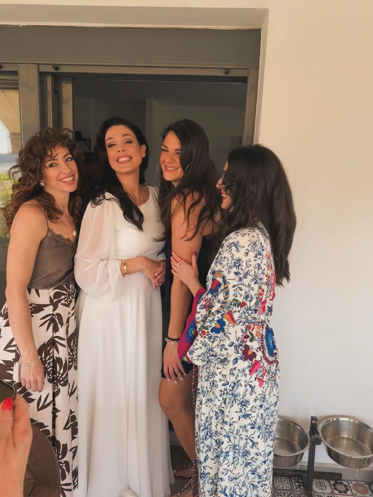 Η Ιωάννα Τριανταφυλλίδη στο γάμο της