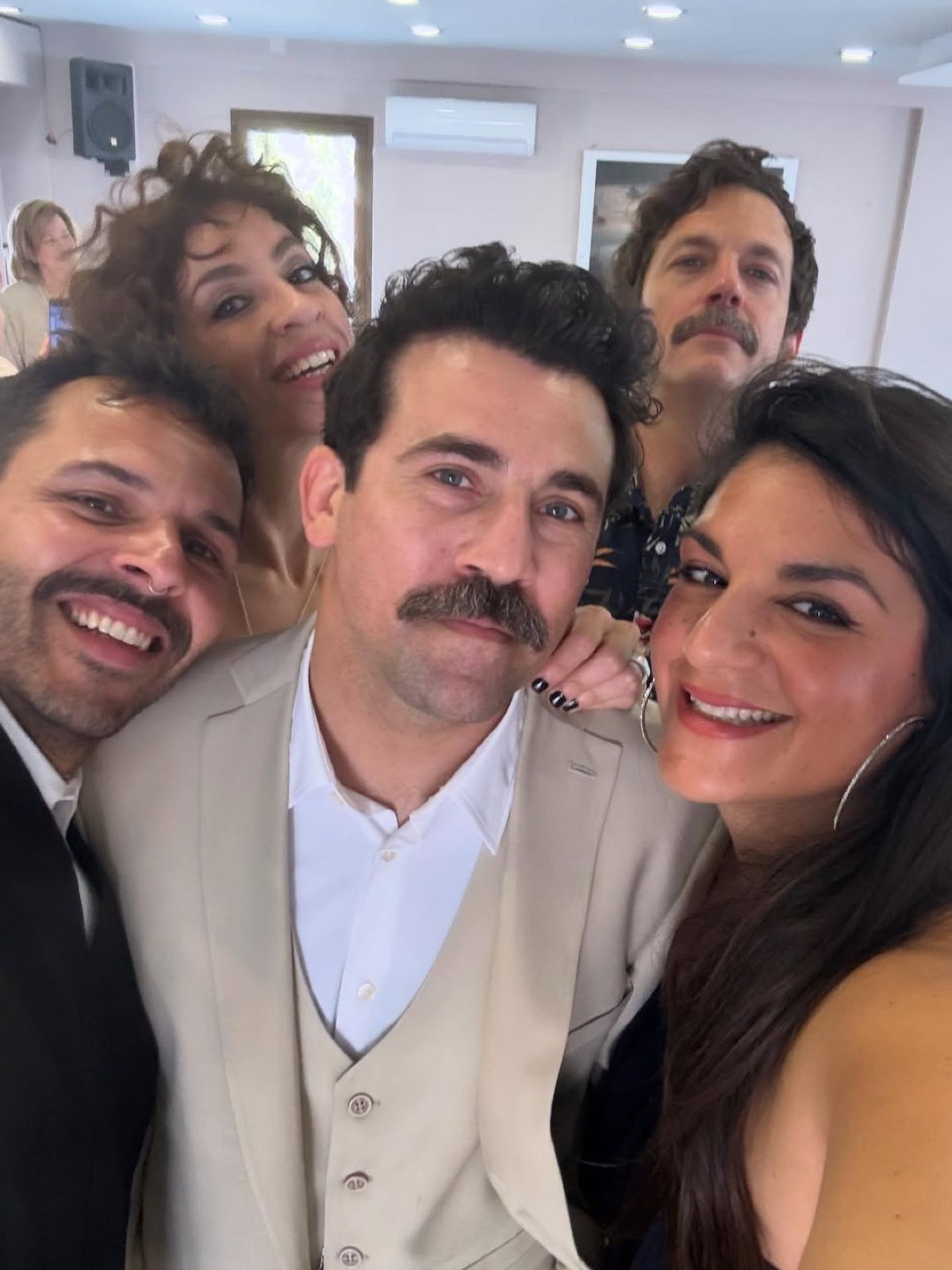 Η Ιωάννα Τριανταφυλλίδη στο γάμο της