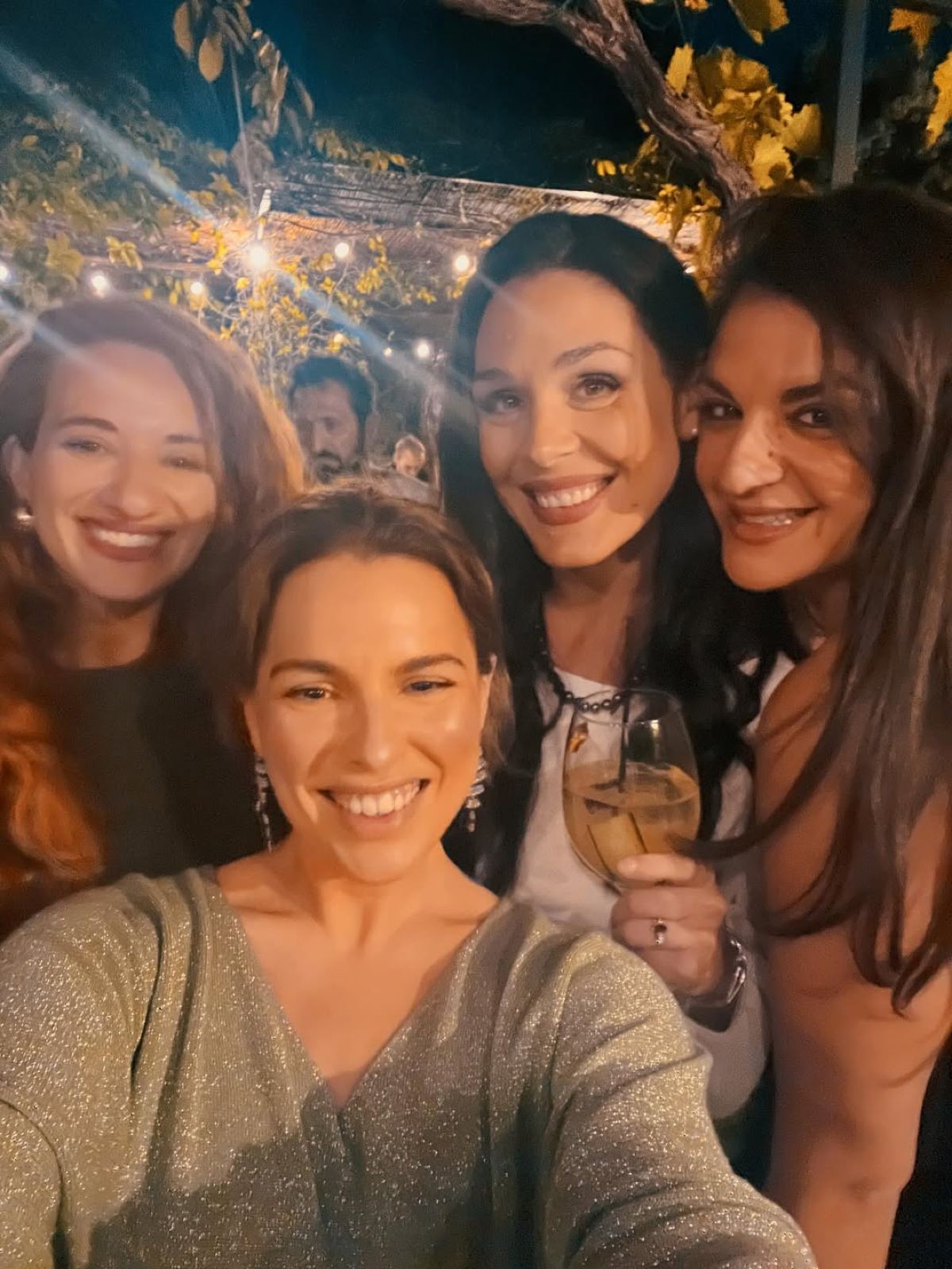 Η Ιωάννα Τριανταφυλλίδη στο γάμο της