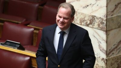 Ο Κώστας Καραμανλής στην Βουλή