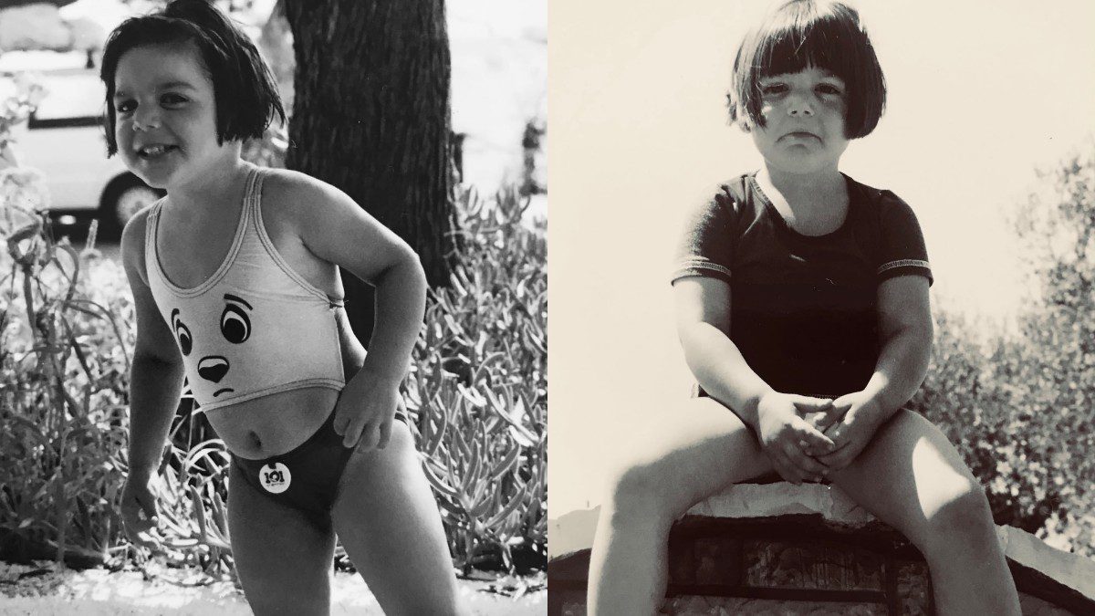 Η Δανάη Μπάρκα σε μικρή ηλικία