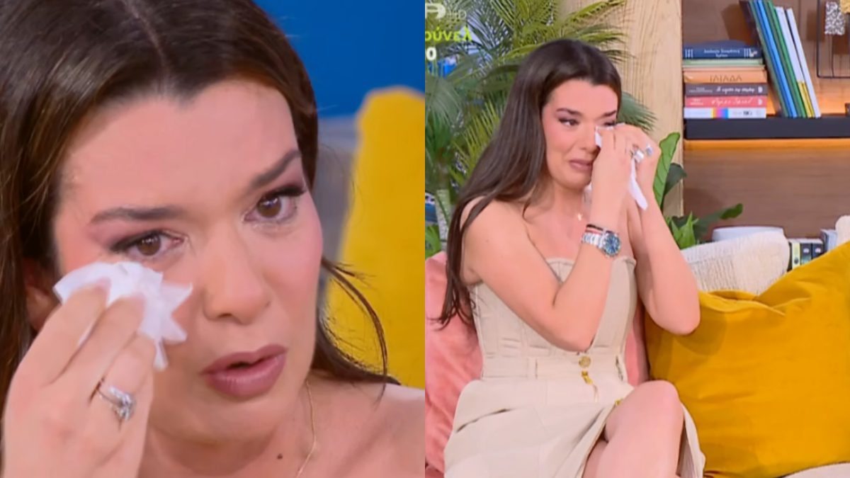 Η Νικολέττα Ράλλη κλαίει στο πλατό του Buongiorno