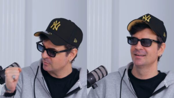 Ο Νίνο με γυαλιά και καπέλο