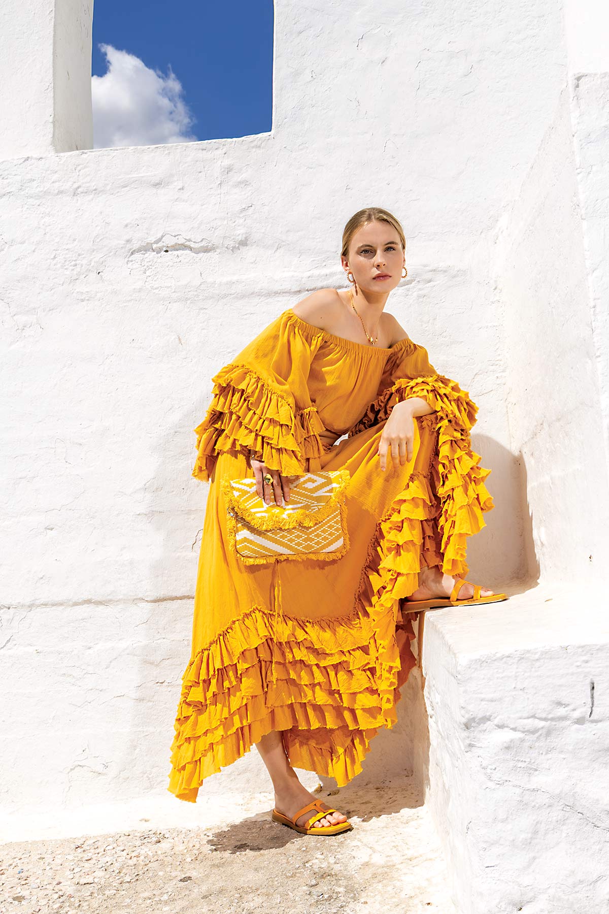 platinum fashion πορτοκαλί σύνολο