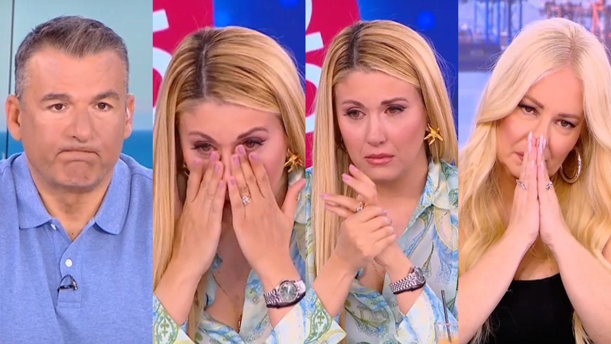 Ο Λιάγκας, Η Πετρογιάννη και η Αφροδίτη Γραμμέλη συγκινημένοι