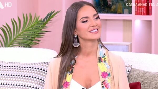Η Ρία Ελληνίδου στο πλατό του Happy Day