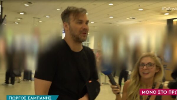 Ο Γιώργος Σαμπάνης με δεμένο χέρι