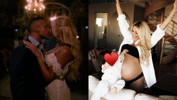 Η Σπυροπούλου με την οικογένειά της