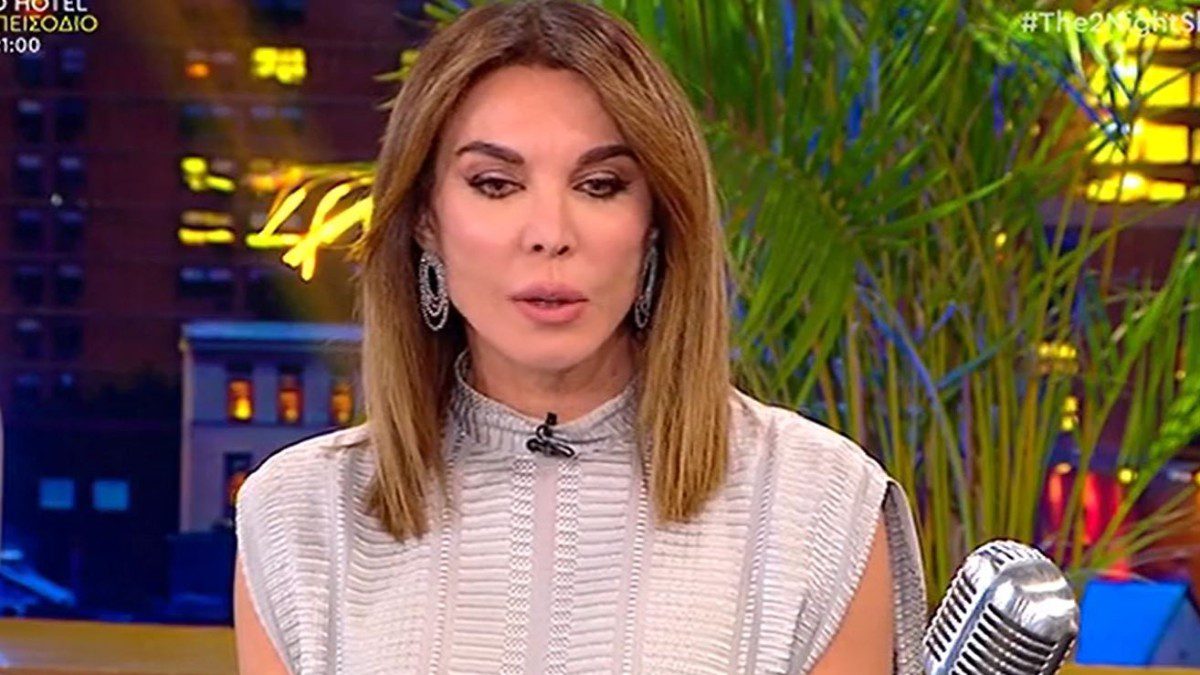 Η Τατιάνα Στεφανίδου στο πλατό του The 2night show