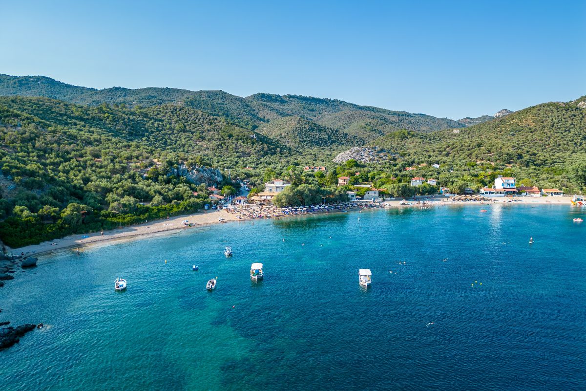 Η παραλία Τάρτι από ψηλά