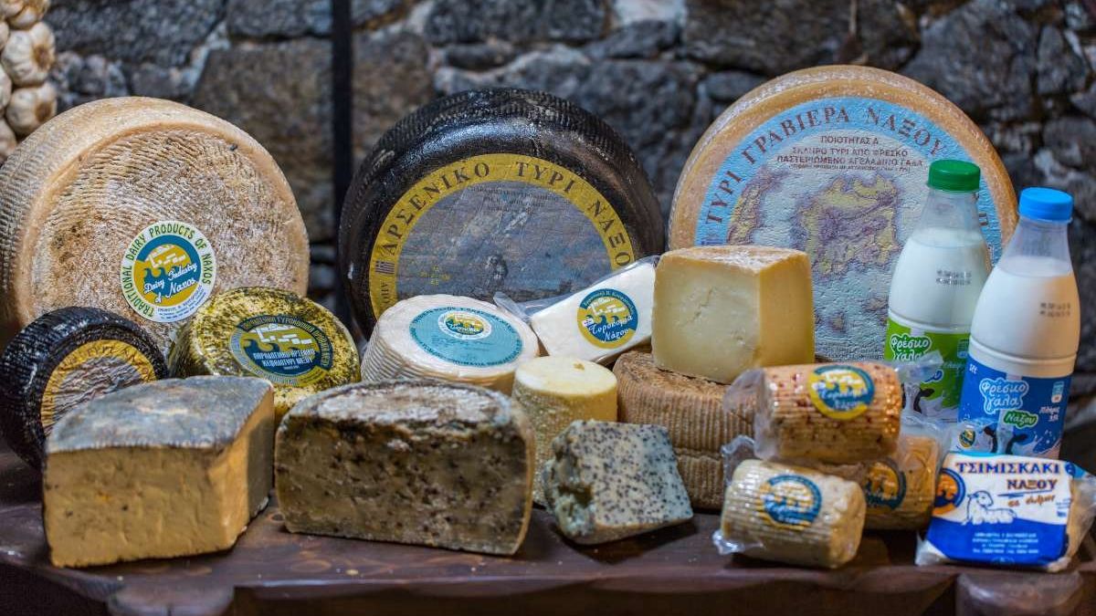 Τα τυριά της Τυροκομίας Νάξου Κουφόπουλος