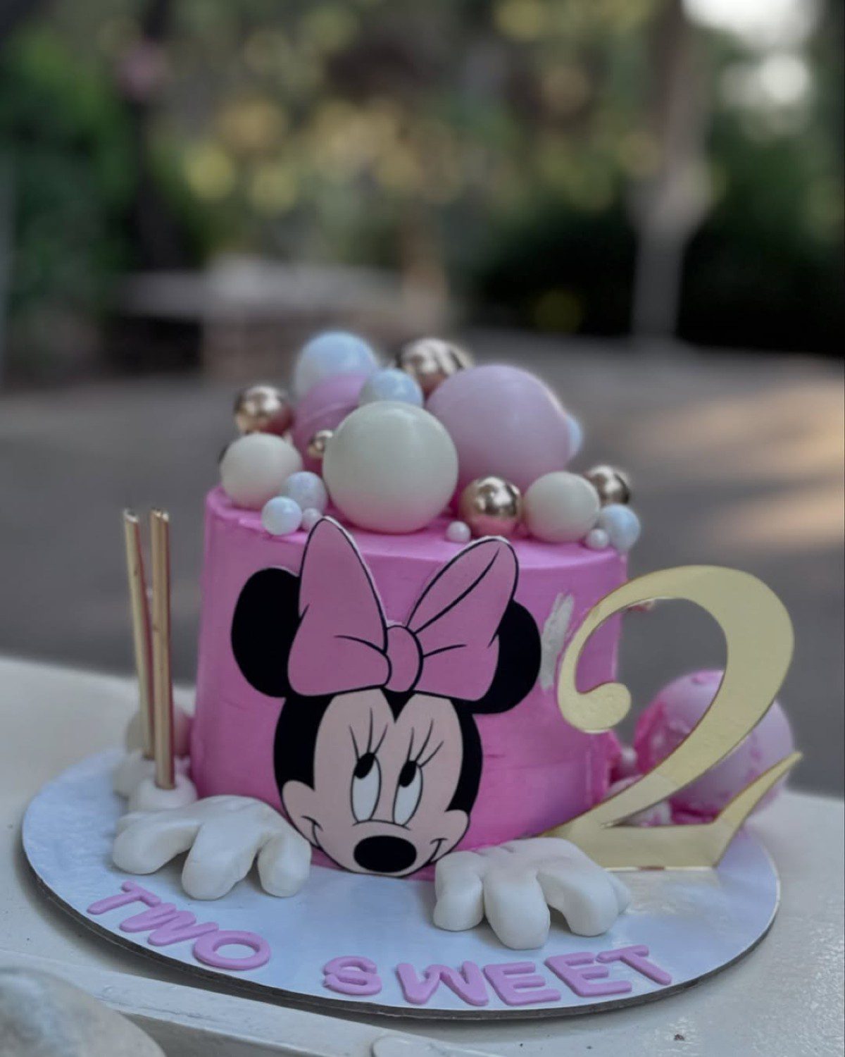 Η Ιωάννα Μαλέσκου με την κόρη της στα γενέθλιά της