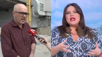 Ο Βαγγέλης Χαρισόπουλος και η Δανάη Μπάρκα