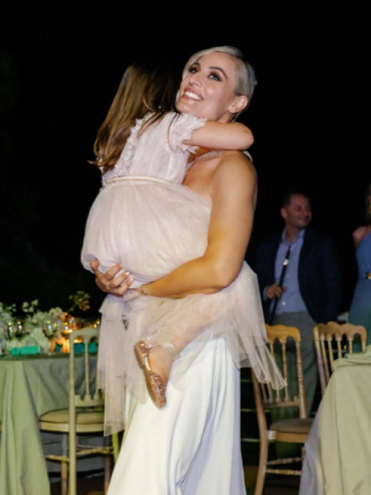 Ελεονώρα Μελέτη βάφτιση κόρης