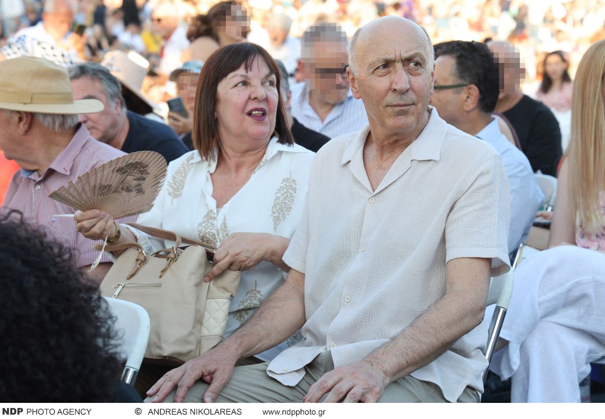 Ο Παύλος Ορκόπουλος με τη σύζυγό του, Νίκη Χατζίδου