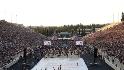 Άποψη από τη συναυλία για το Μίκη Θεοδωράκη
