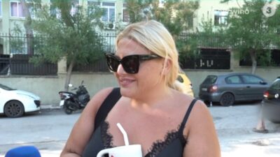 Η Δανάη Μπάρκα στην κάμερα του Πρωινού