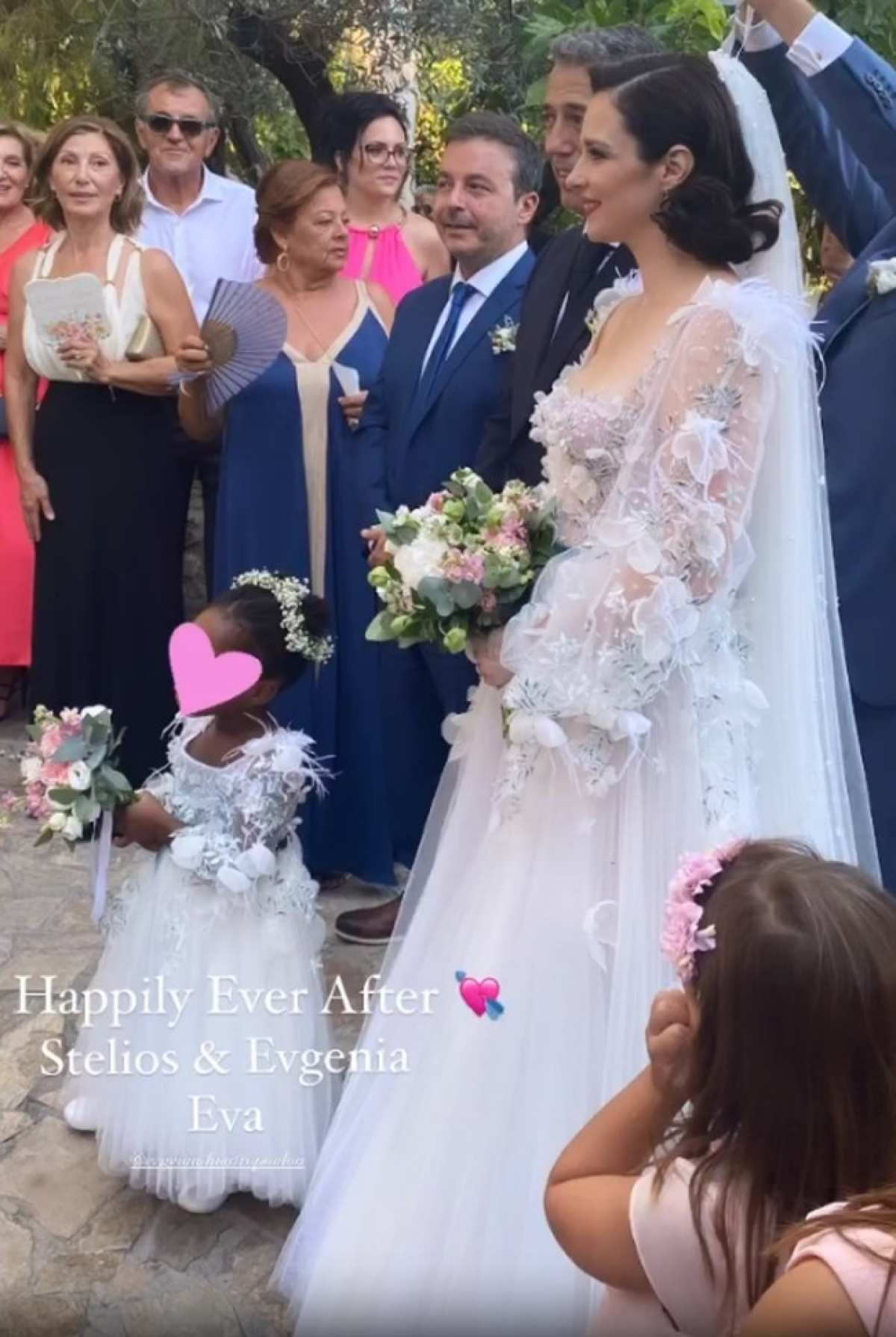 Η Ευγενία Δημητροπούλου και ο Στέλιος Βαλτάκης στο γάμο τους